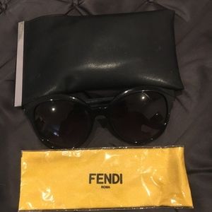 NEW WOMEN FENDI FF 0045/S 64H90, BLACK FRAME, GRAY